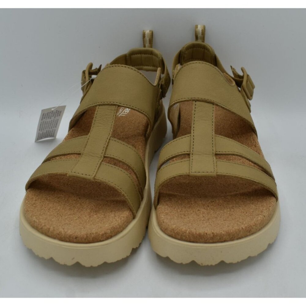 Merrell Fleur Backstrap Women Size 7 Beaver Brown New Leather Strappy Sandals - Picture 3 of 14